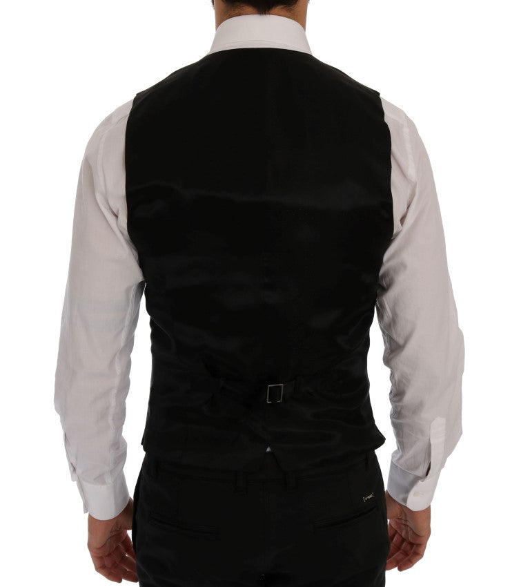 Veste slim à deux pièces Dolce & Gabbana Blue MARTINI, blazer élégant avec détails modernes, portée décontractée ou formelle.
