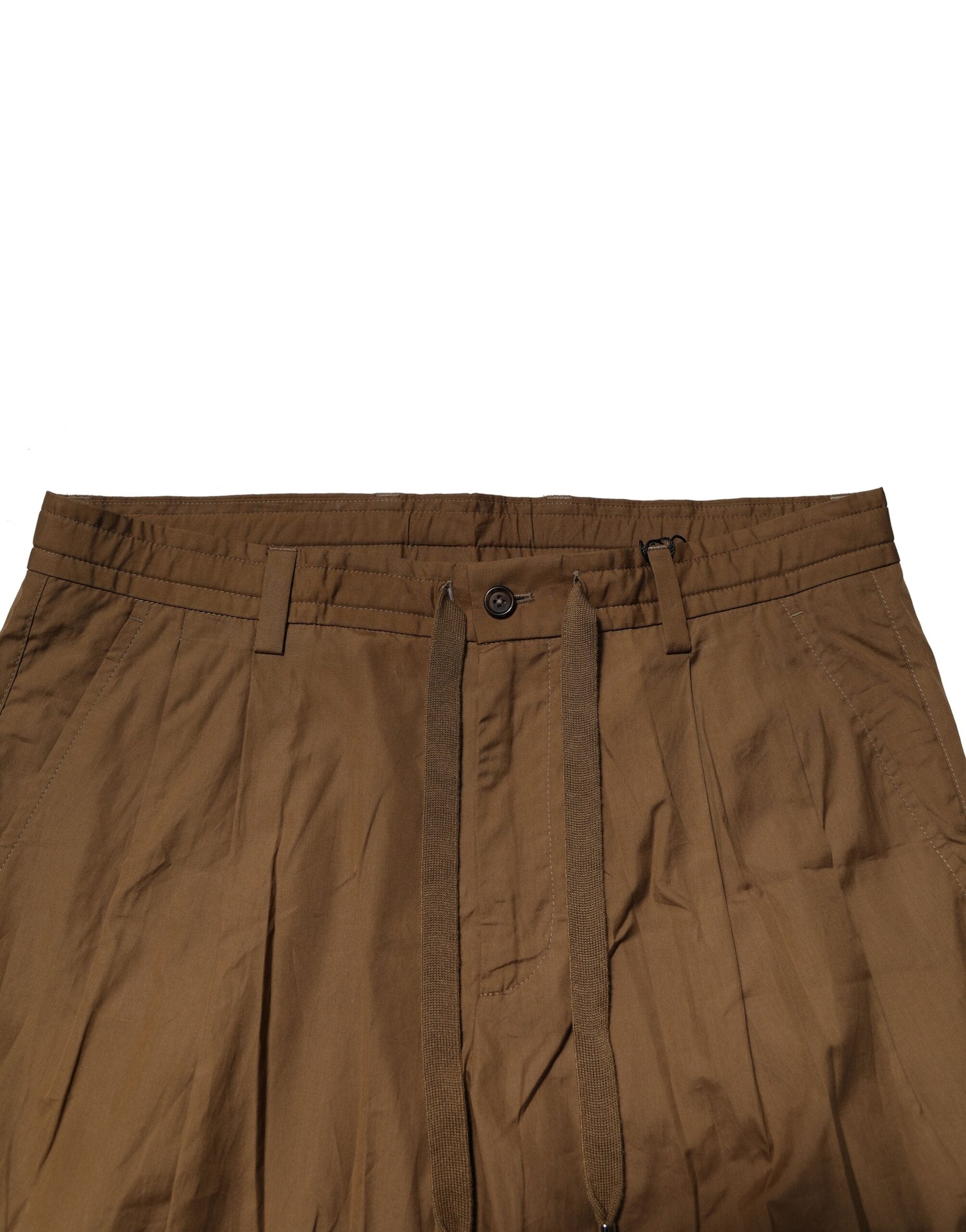 Pantalon chino marron en coton pour homme de Dolce & Gabbana, taille mi-hauteur, coupe classique.