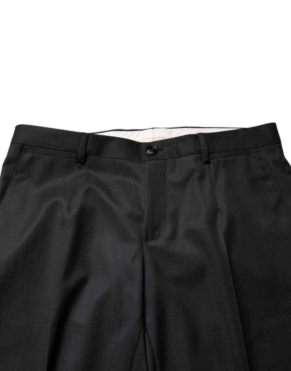 Costume homme Dolce & Gabbana gris foncé Martini 2 pièces à deux boutons, costume classique et élégant.