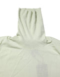 Pull en laine vert menthe Dolce & Gabbana à col roulé, vue de face, détail du tissu doux et du design élégant.