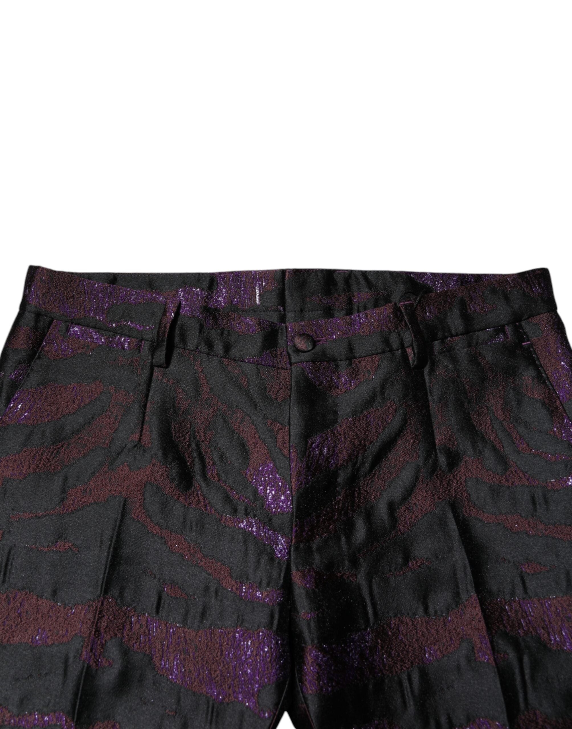 Pantalons multicolores en polyester à motif de Dolce & Gabbana, pantalon tendance avec design coloré et élégant.