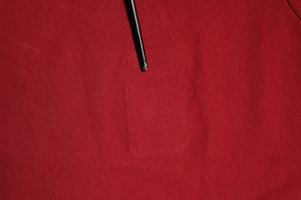 T-shirt à manches courtes en coton rouge Dolce & Gabbana, col rond, vue de face.