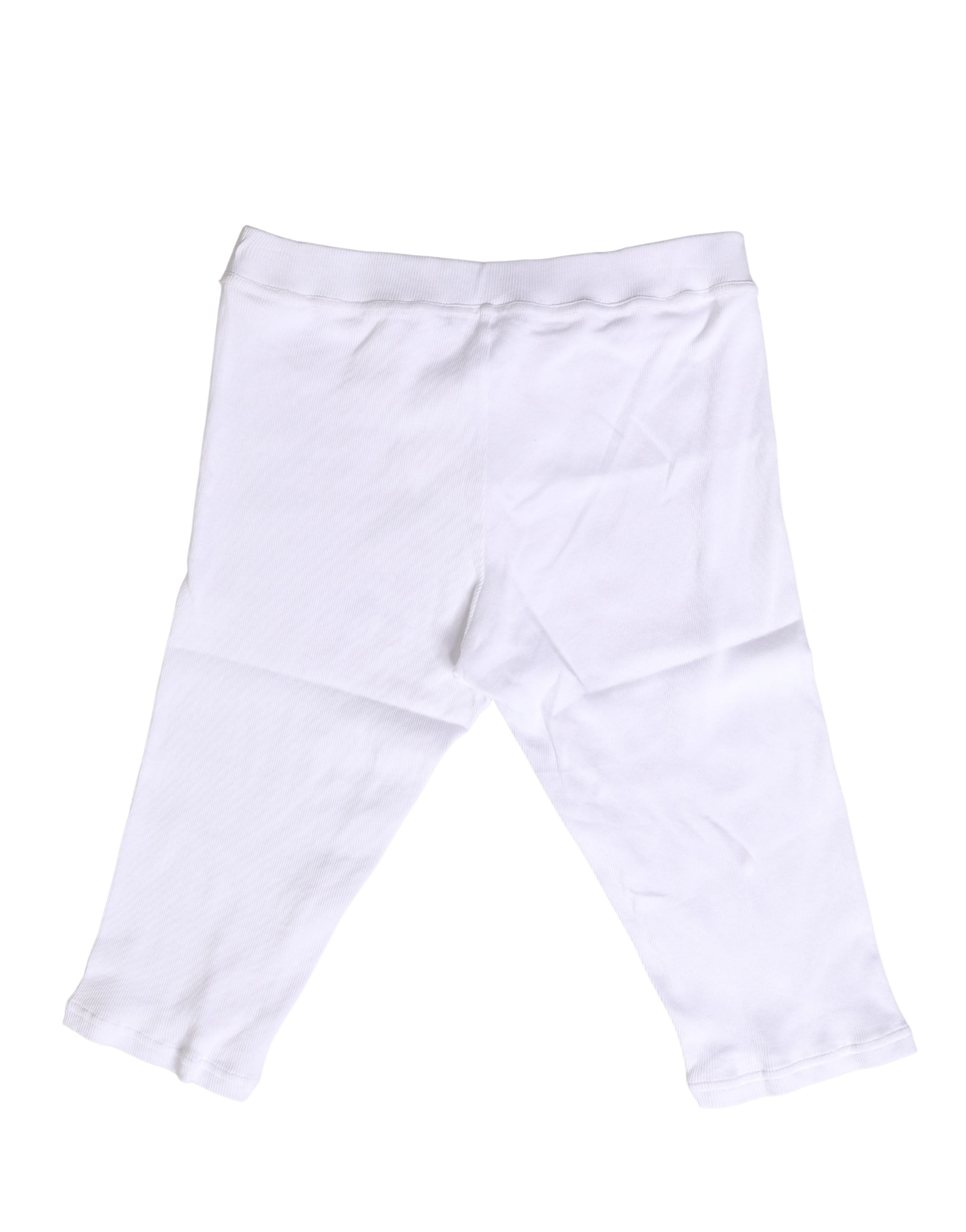 Sous-vêtements hommes Dolce & Gabbana, short en coton blanc, pantalons court en dessous, style confortable et élégant.