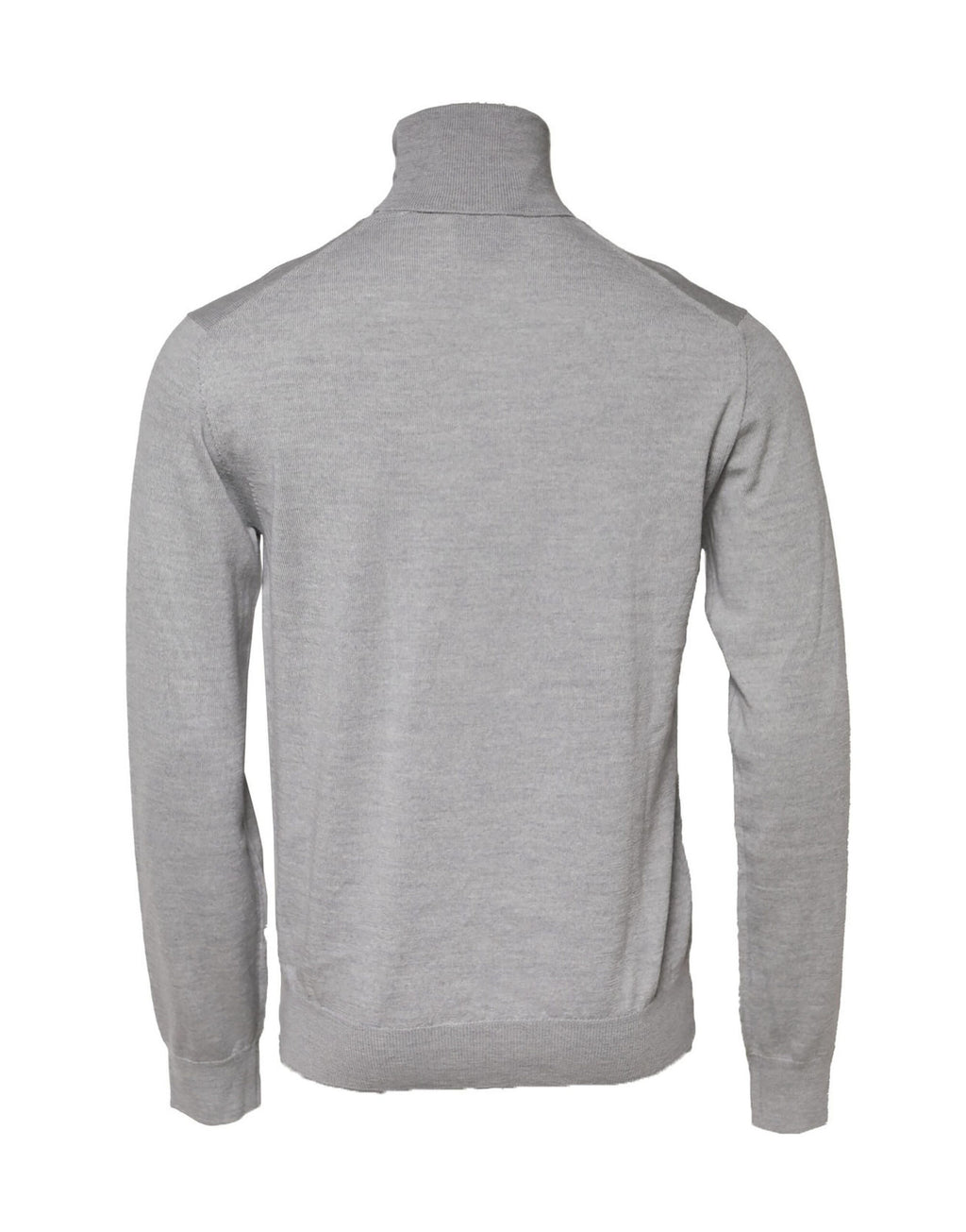 Pull noir à manches longues et col roulé Dolce & Gabbana, pull-over gris élégant pour femmes.