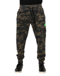 Pantalon jogger homme Dolce & Gabbana en coton marron camouflage, style décontracté et confortable.