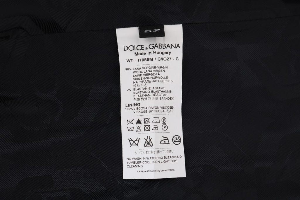 Gilet en laine gris stretch de Dolce & Gabbana, vue de face, détails du tissu et coupe élégante visible.