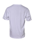 T-shirt blanc en coton Dolce & Gabbana avec logo imprimé, col rond, style décontracté pour homme.