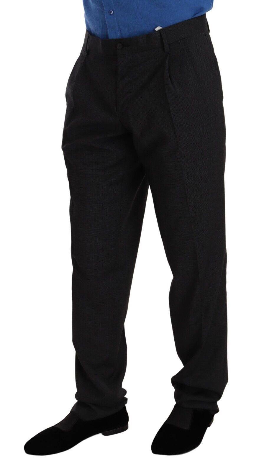 Pantalon de costume gris Dolce & Gabbana Ventanni, pantalon élégant pour femme, tissu de qualité et coupe sophistiquée.