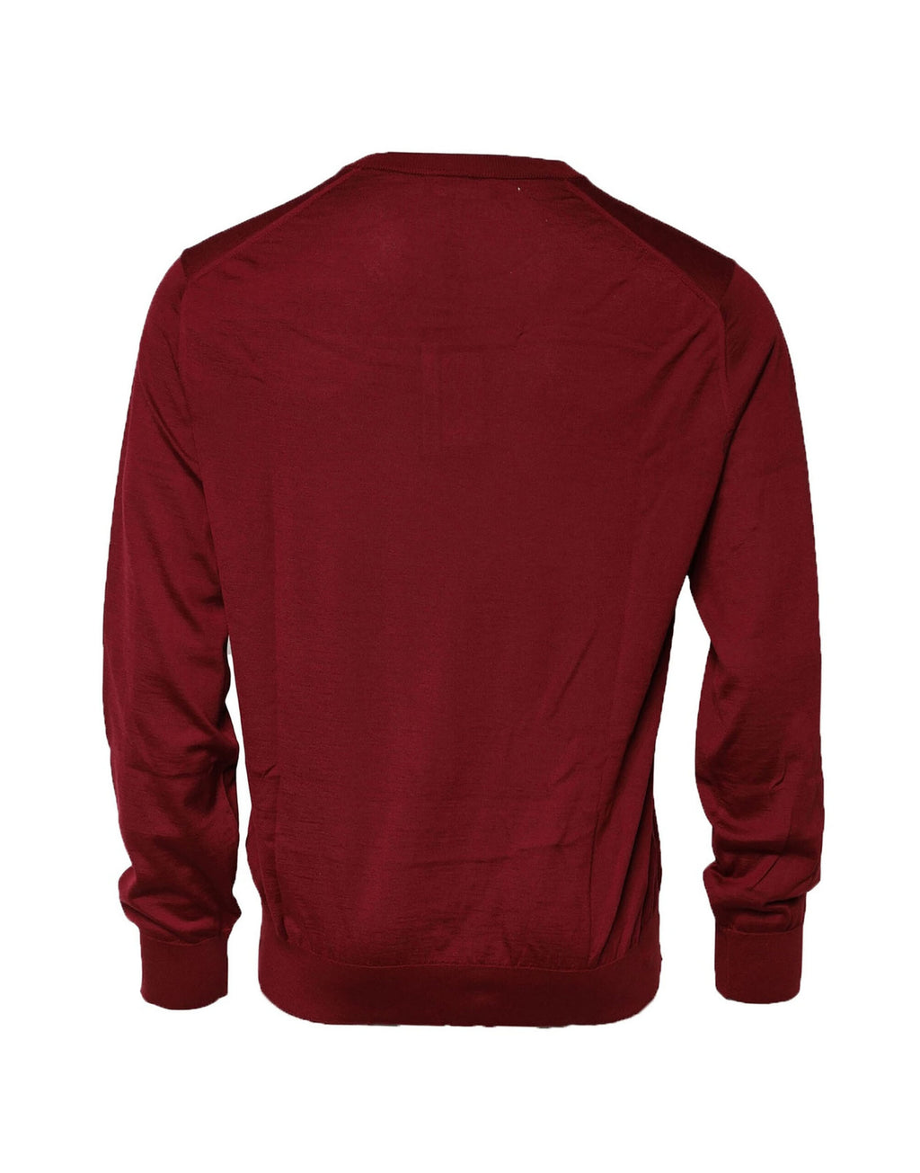 Sweatshirt en cachemire bordeaux Dolce & Gabbana à col rond, doux et confortable, parfait pour un look élégant et décontracté.