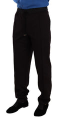 Pantalon homme Dolce & Gabbana en coton Bordeaux, slim, ajusté, pantalon skinny pour homme.