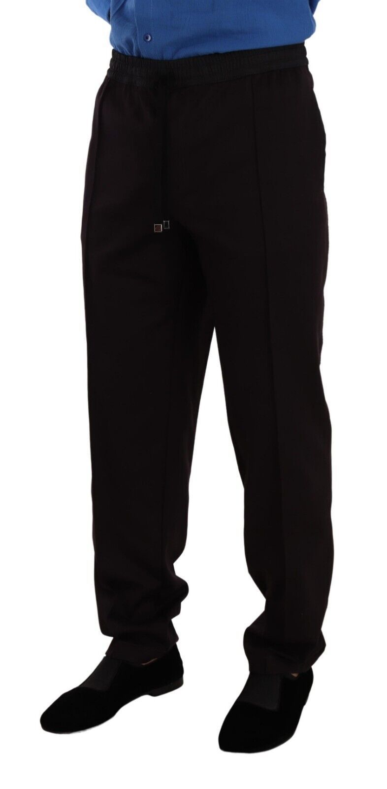 Pantalon homme Dolce & Gabbana en coton Bordeaux, slim, ajusté, pantalon skinny pour homme.
