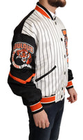 Veste bomber multicolore Dolce & Gabbana King Logo DGMILLENNIALS avec logo sur le devant, style tendance et moderne.