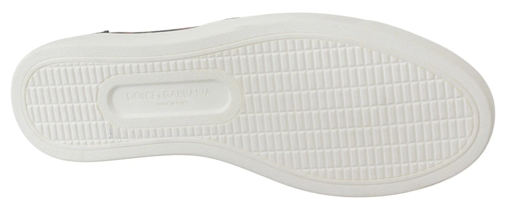 Semelle extérieure blanche en caoutchouc avec motif en grille et logo embossé marc jacobs pour mocassins dolce gabbana cuir léopard