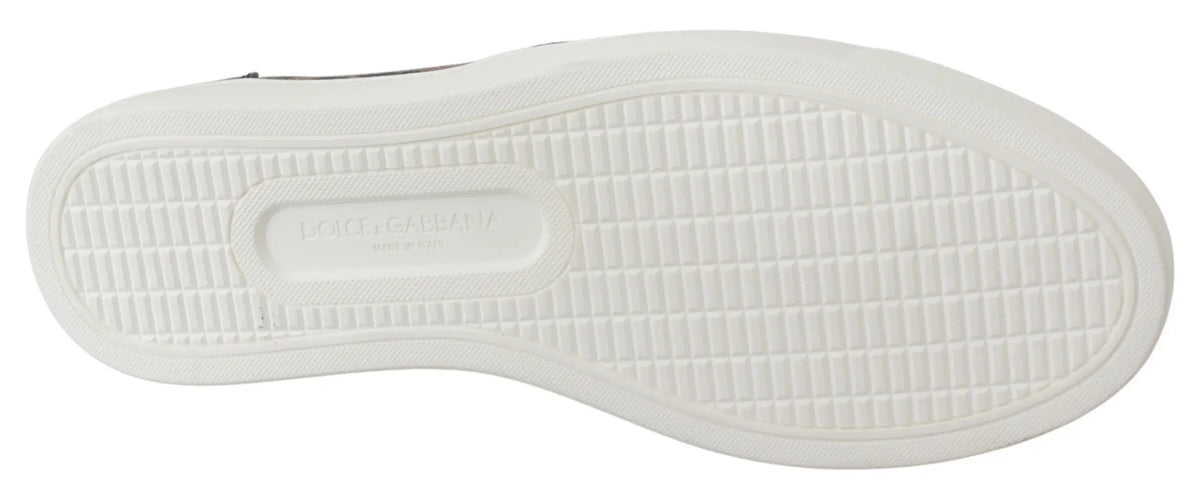 Semelle extérieure blanche en caoutchouc avec motif en grille et logo embossé marc jacobs pour mocassins dolce gabbana cuir léopard