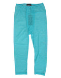 Leggings extensibles turquoise avec motif texturé subtil modèle dolce & gabbana light blue logo dentelle tight midi pantalon sous-vêtement