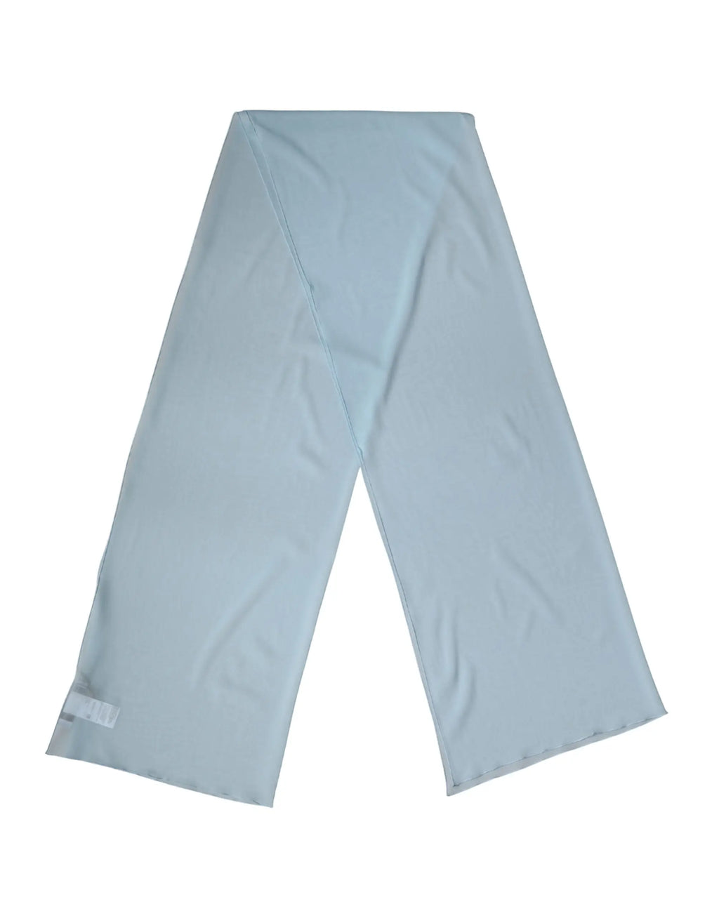 Écharpe en soie bleu clair dolce gabbana lisse et élégante 200cm x 64cm douce et légère