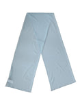 Écharpe en soie bleu clair dolce gabbana lisse et élégante 200cm x 64cm douce et légère