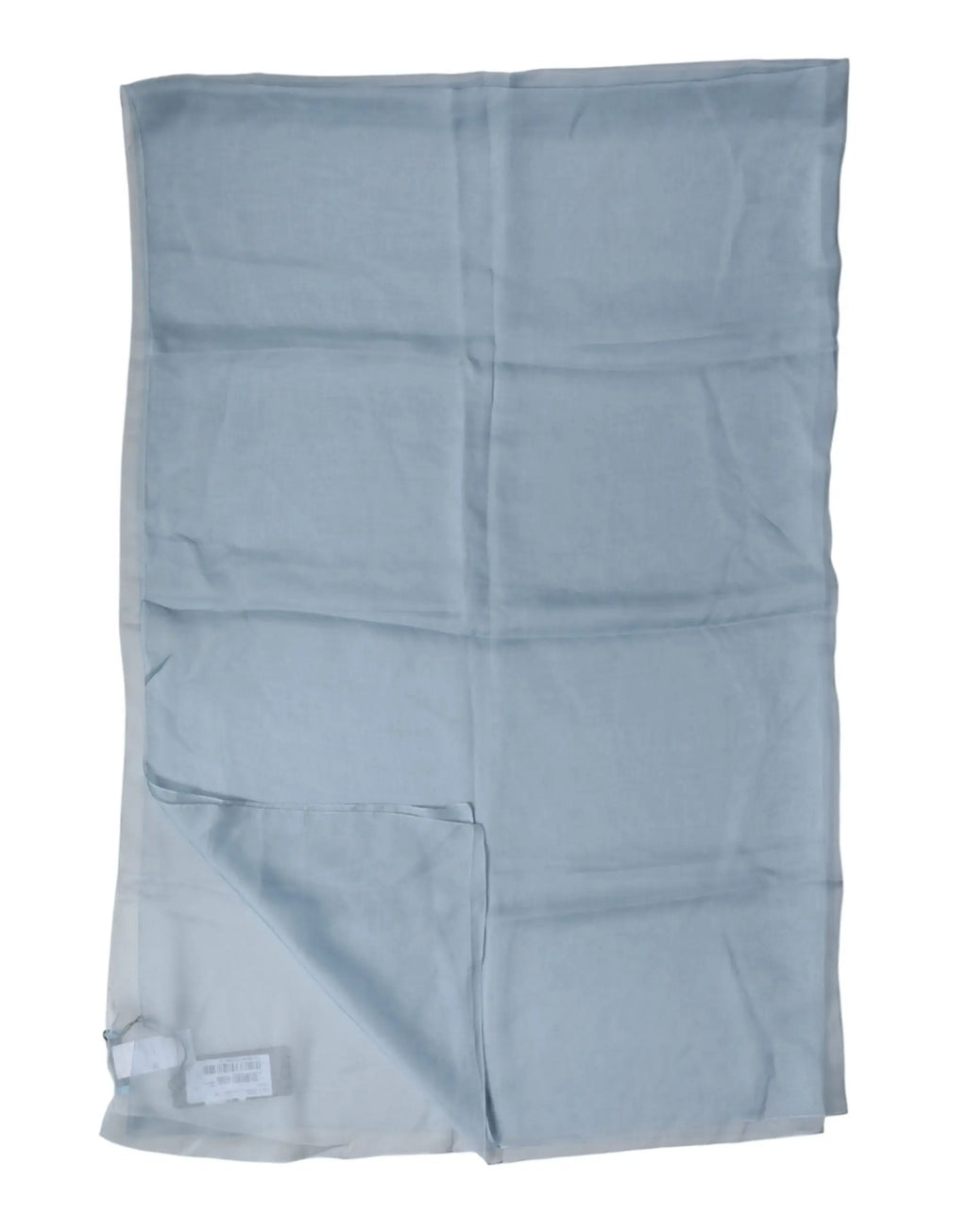 Dolce & gabbana light blue stole en soie douce et lisse avec plis subtils 200cm x 130cm écharpe de cou