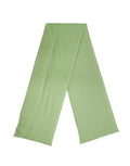 Écharpe dolce & gabbana en soie vert clair douce de 200 cm x 64 cm avec tissu uni lisse