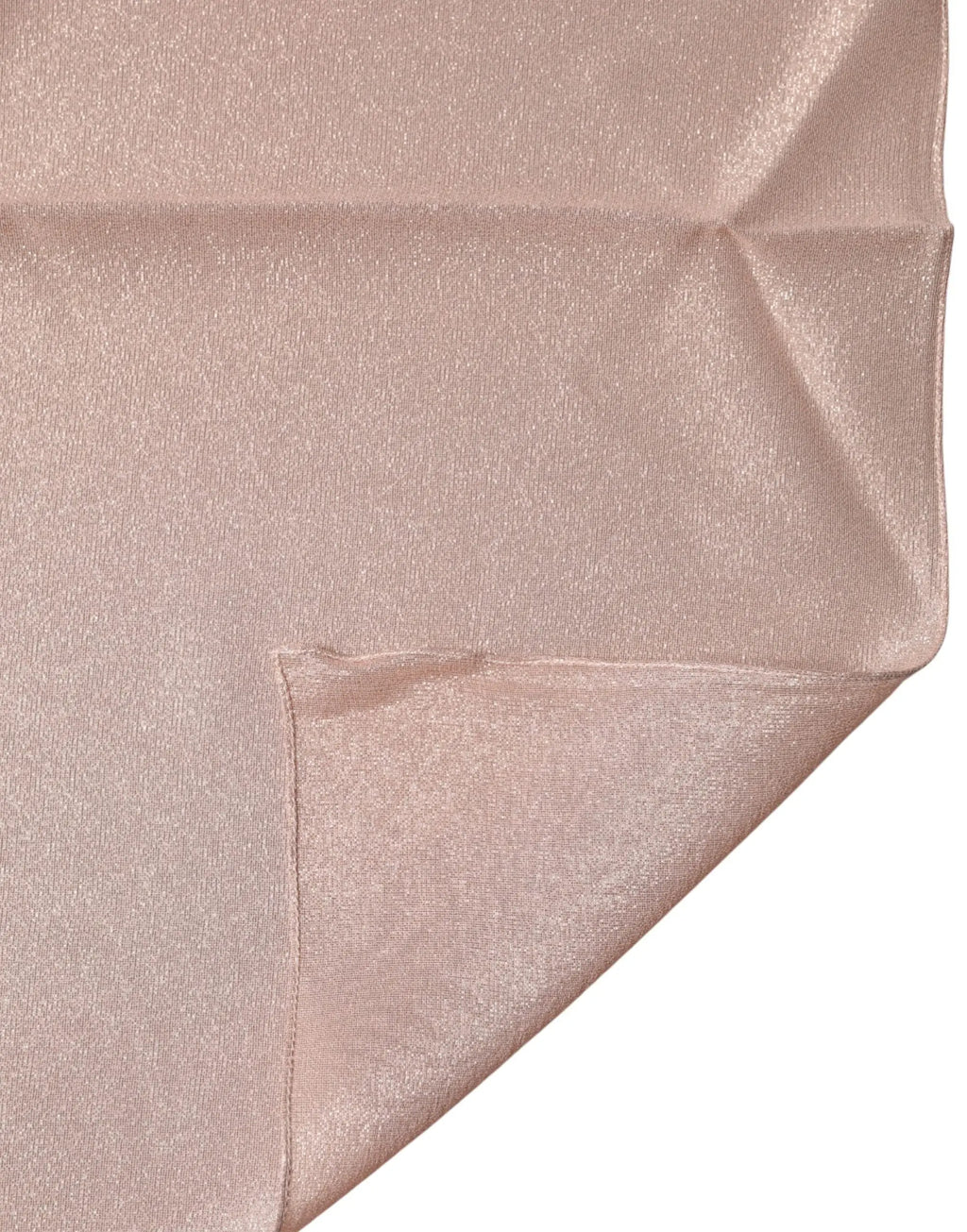Écharpe foulard carré dolce & gabbana en mélange de soie rose pâle satinée avec plis doux 87,5 cm x 86,5 cm