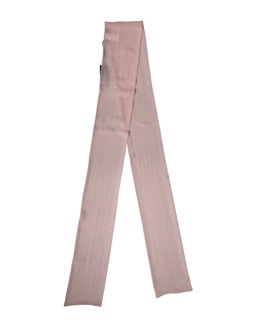 Une paire de collants rose clair en tissu transparent et extensible avec un motif côtelé subtil, dolce & gabbana
