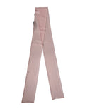 Une paire de collants transparents rose clair avec un tissu lisse et extensible à fines côtes verticales dolce & gabbana