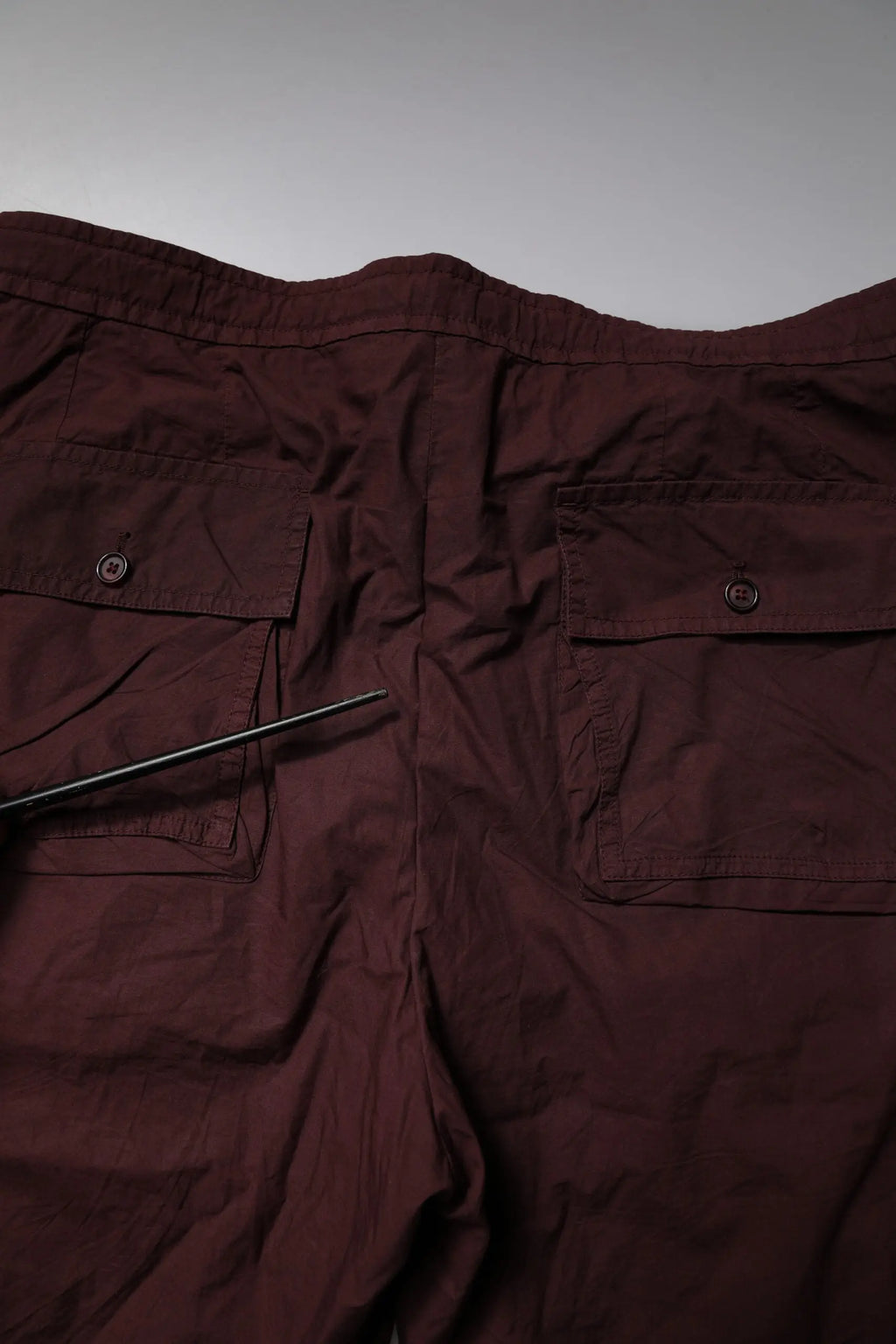 Short cargo en coton maroon dolce & gabbana avec deux poches avant boutonnées