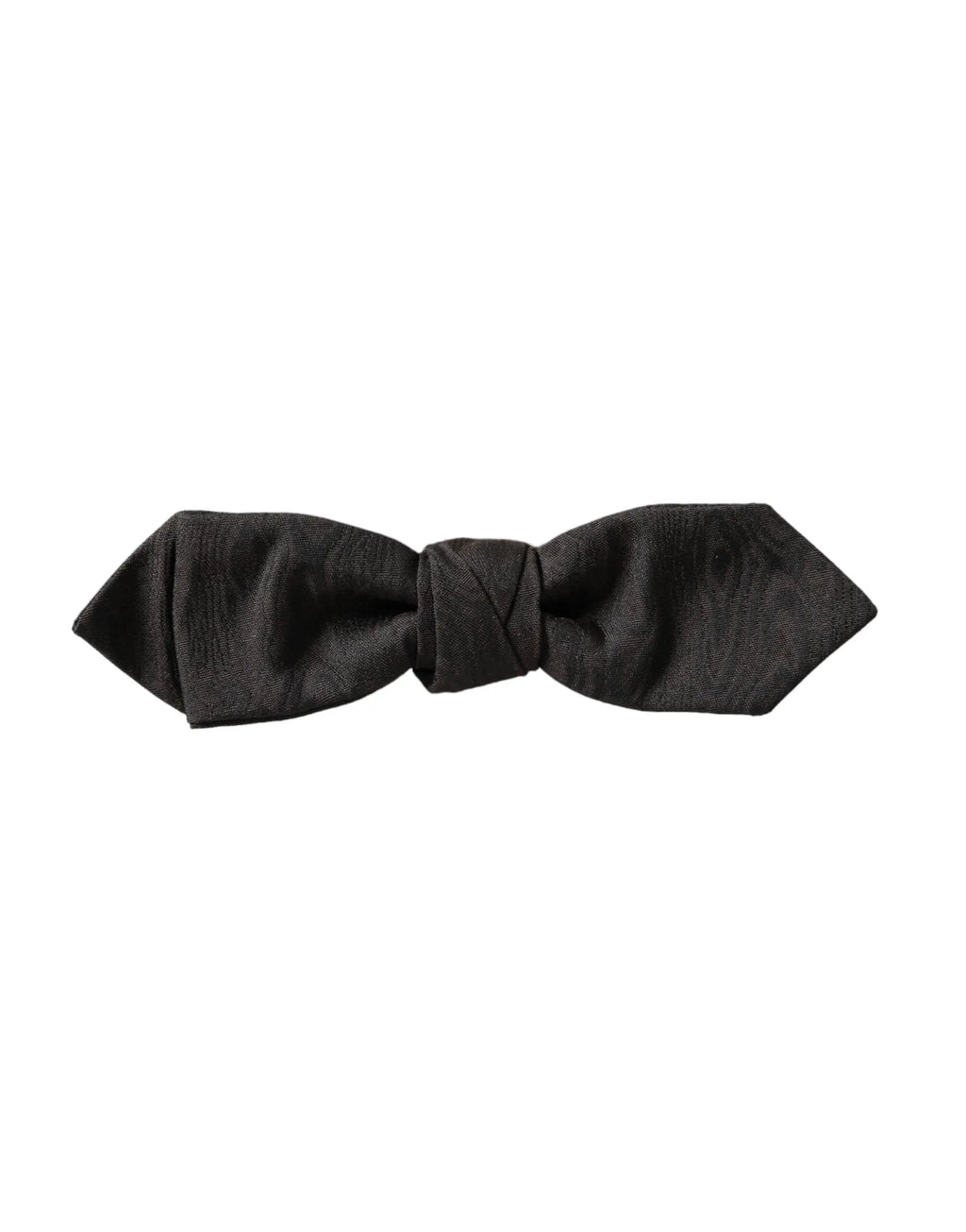 Noeud papillon homme dolce & gabbana en satin noir avec motif texturé subtil et ajustable en soie bordeaux