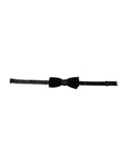 Noeud papillon homme dolce & gabbana en velours noir avec sangle satinée ajustable et boucle métallique