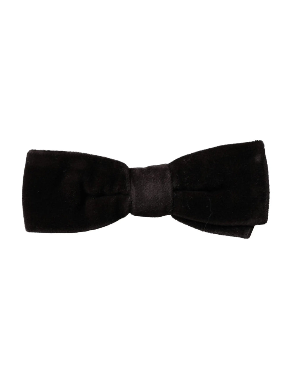 Noeud papillon homme dolce & gabbana en velours noir avec design classique et symétrique ajustable en coton