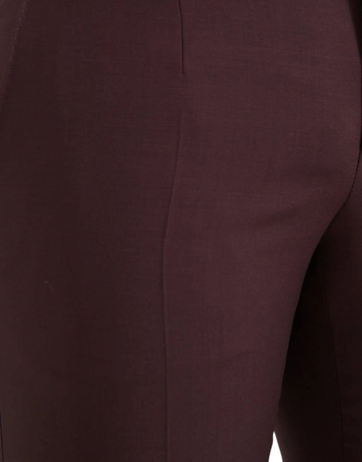 Pantalon homme slim fit en laine bordeaux dolce gabbana avec tissu structuré et coutures verticales discrètes