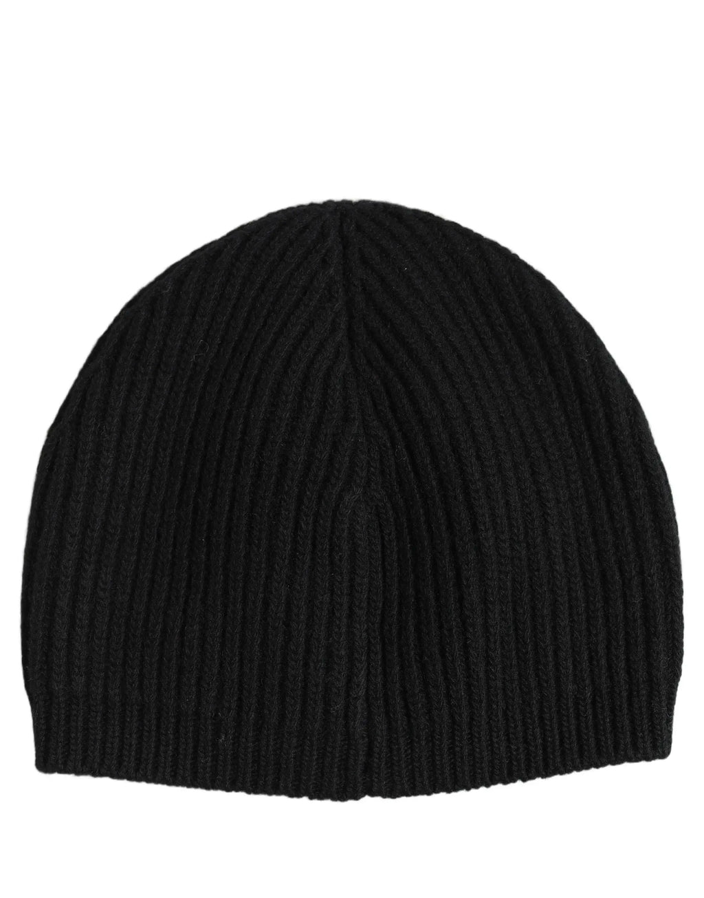 Dolce gabbana bonnet homme noir en laine côtelée tricotée bonnet dhiver taille unique