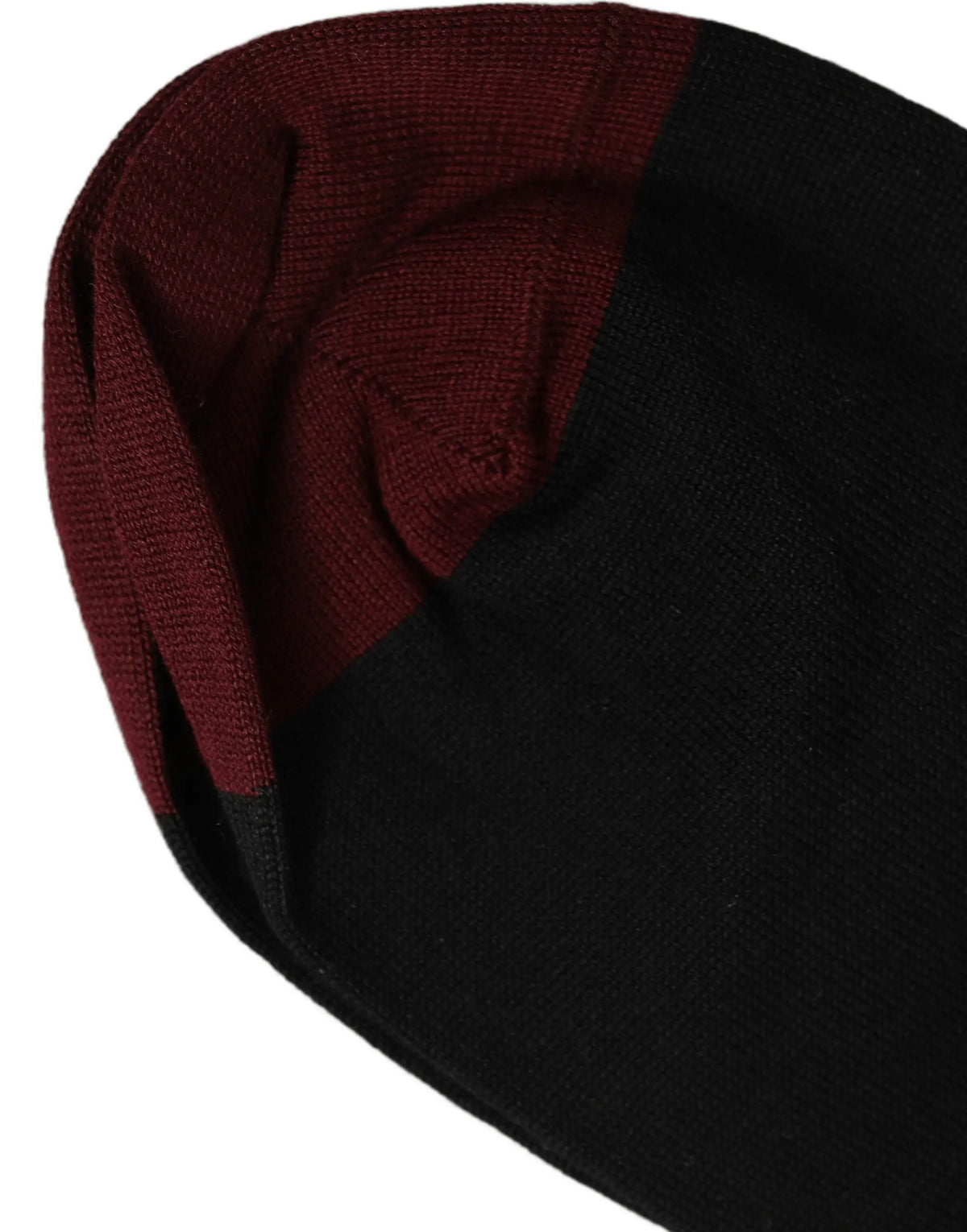 Chaussettes mi-mollet dolce & gabbana homme bordeaux et noir en maille côtelée