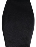 Jupe crayon en satin noir avec fini lisse et brillant associée au noeud papillon réglable bleu foncé 100 pour cent soie dolce & gabbana homme