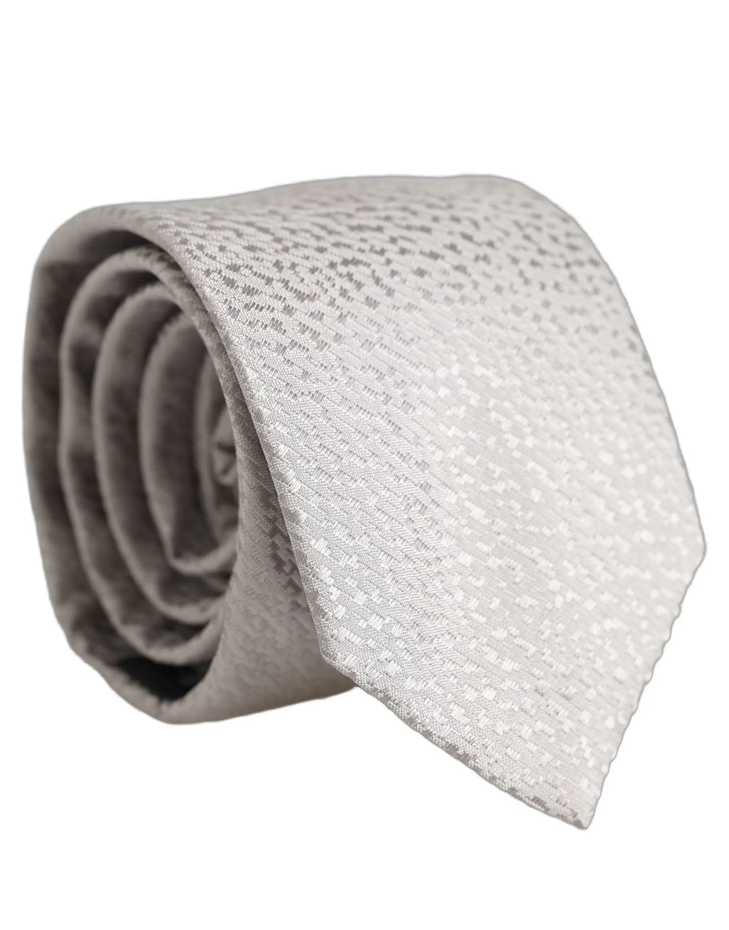 Une cravate homme dolce & gabbana grise en soie 100 pour cent avec motif texturé ajustable