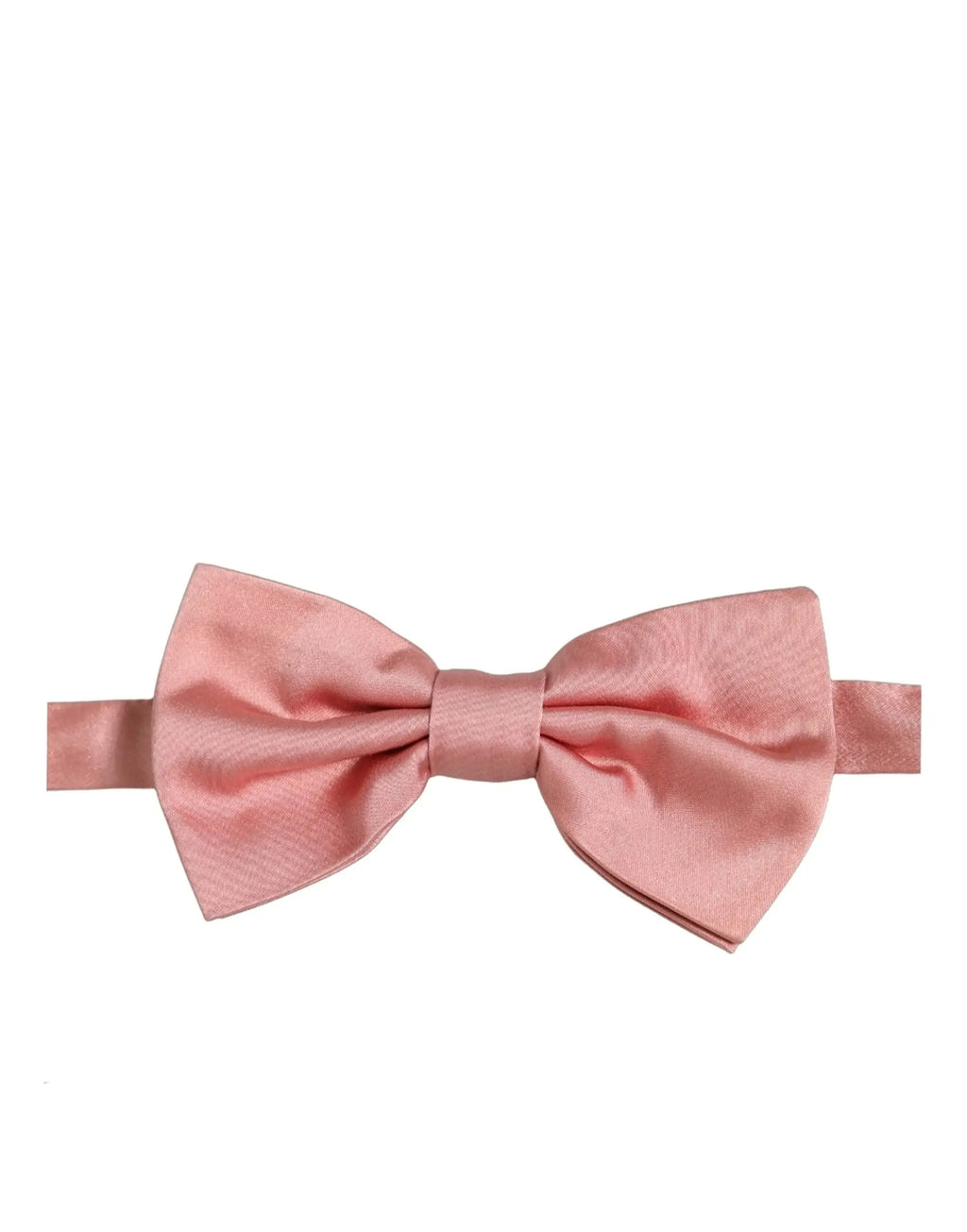 Dolce & gabbana homme nœud papillon ajustable en soie 100 pourcent rose clair satin doux et brillant bien noué