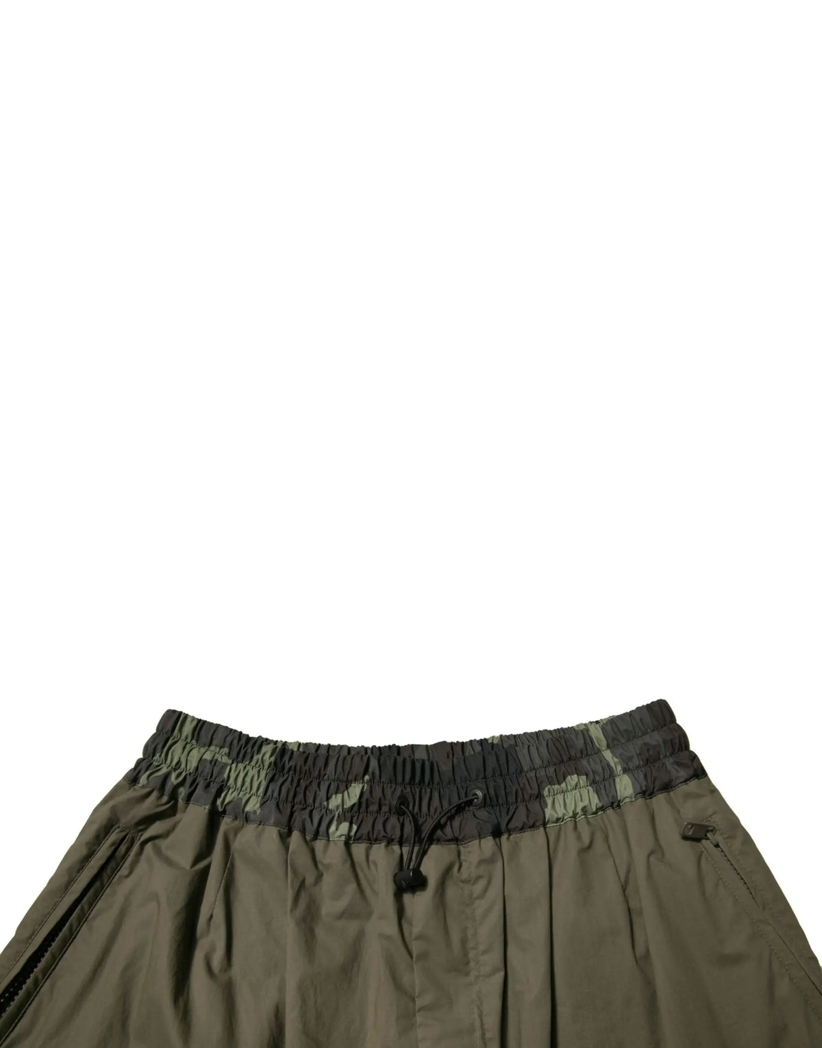 Pantalon cargo olive en nylon dolce gabbana avec taille à cordon et ourlet élastique camouflage multicolore