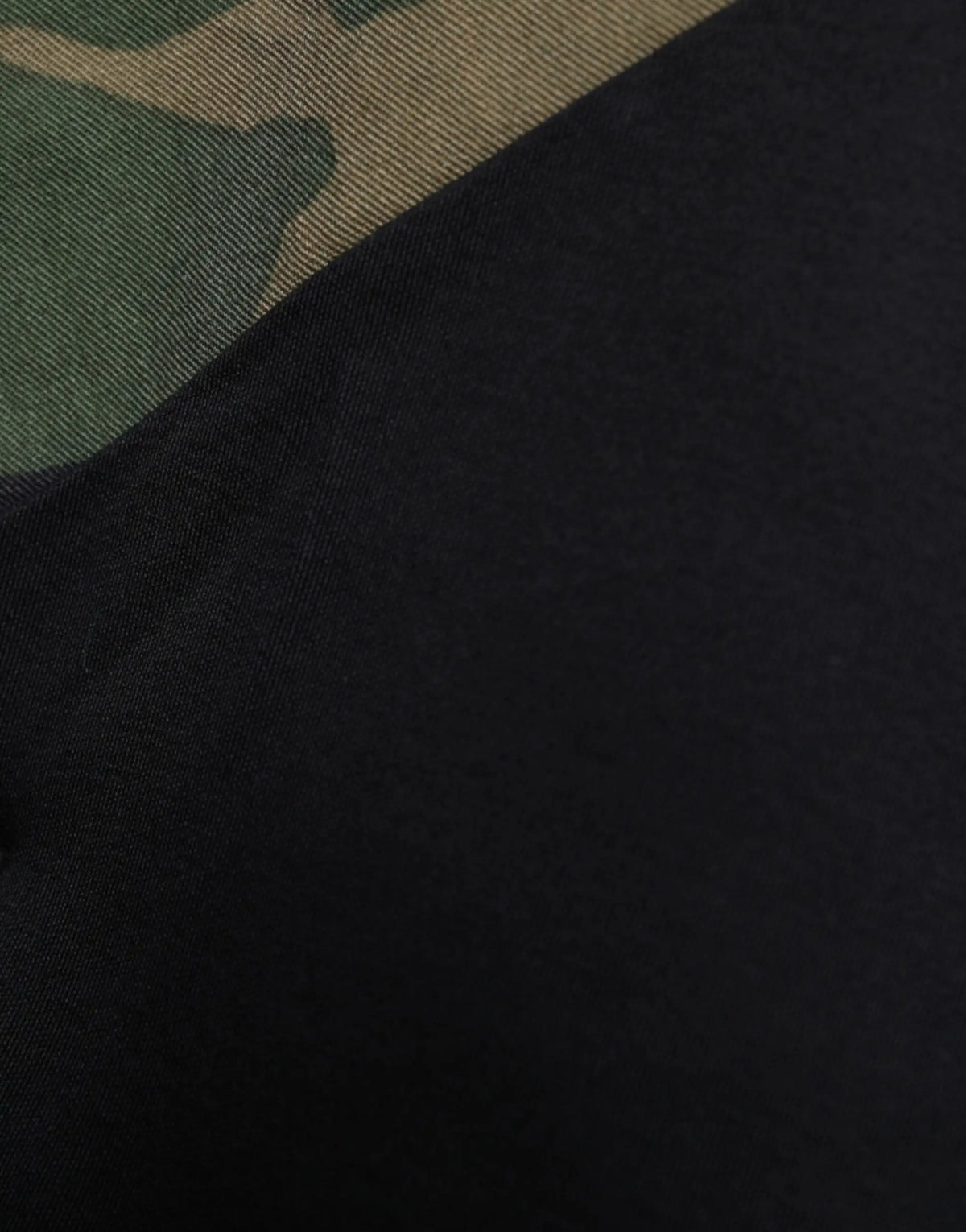 T-shirt dolce & gabbana multicolore camouflage patchwork en tissu noir avec motif camouflage vert et beige