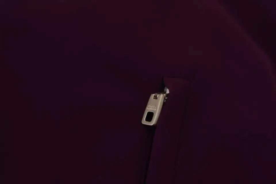 Fermeture éclair rectangulaire en métal argenté sur un pull jacquard intégral multicolore en viscose dolce & gabbana
