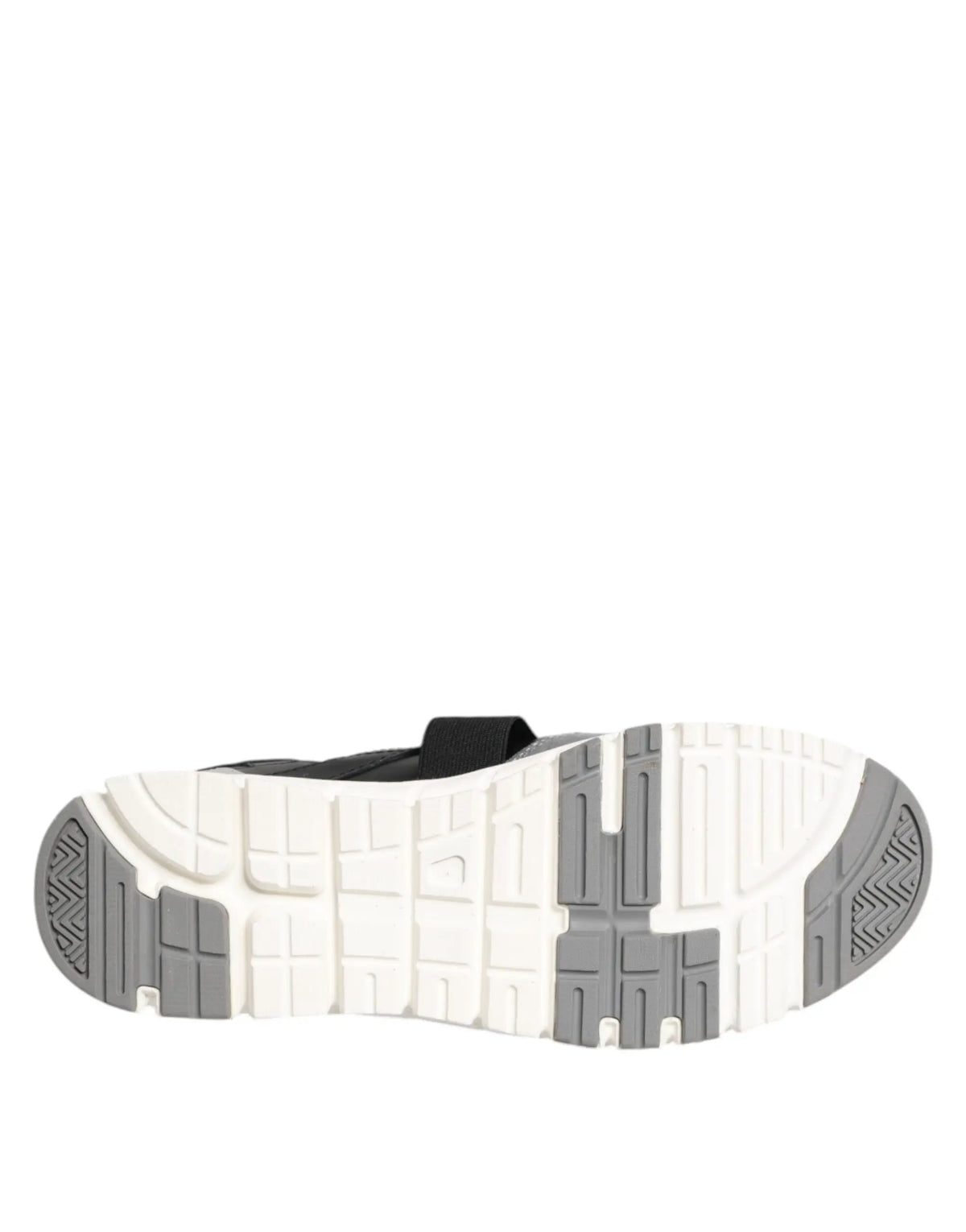 Baskets homme dolce & gabbana multicolores lacées avec semelle en caoutchouc texturée noir et blanc