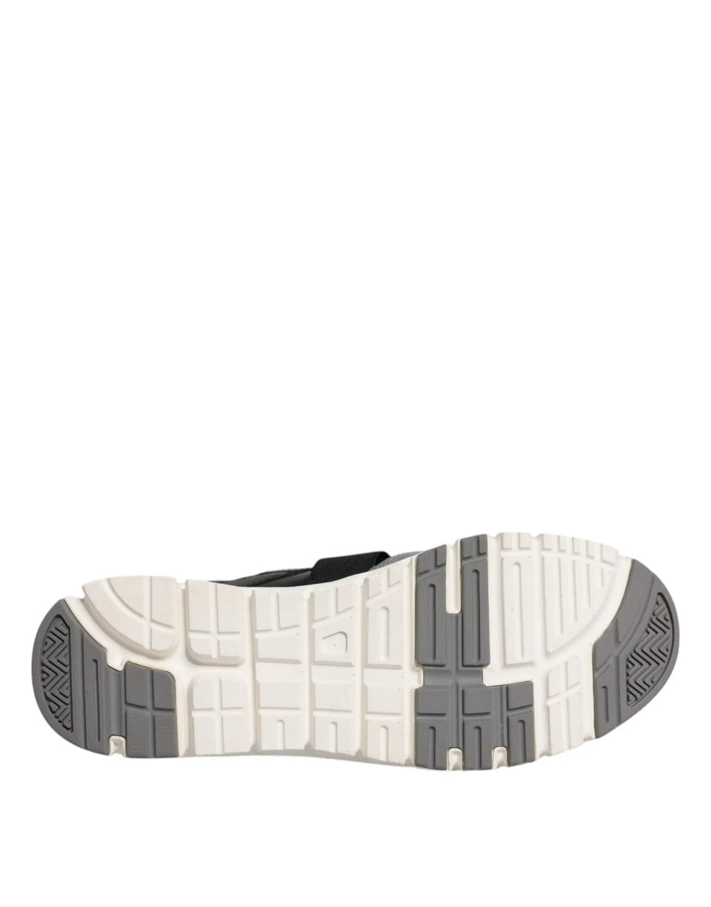Chaussures basses multicolores en cuir et daim dolce gabbana avec semelle en caoutchouc blanche et grise texturée