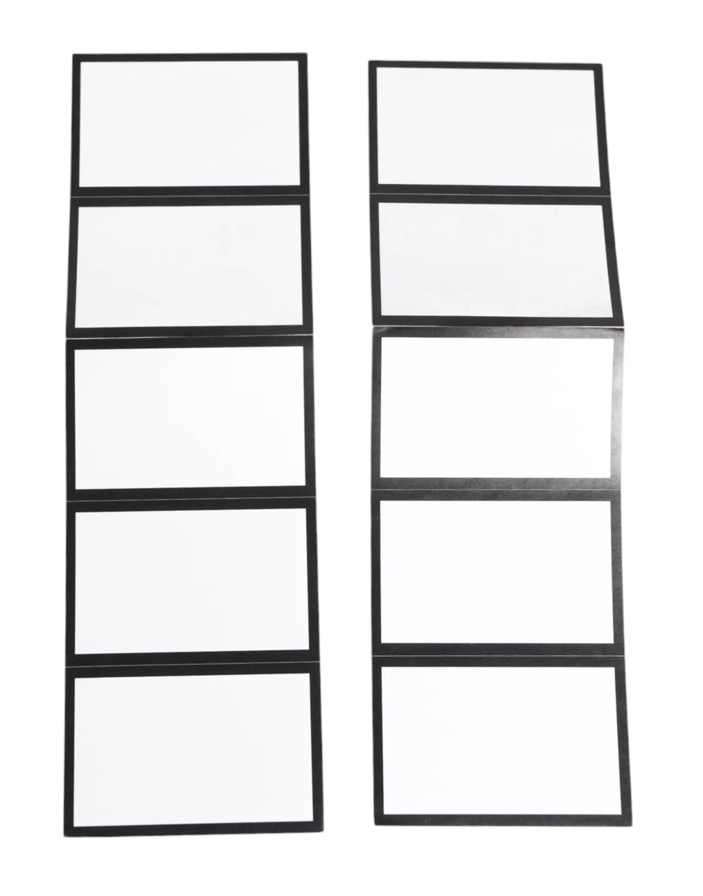 Deux ensembles d’étiquettes rectangulaires noires vierges verticales au dos du porte-cartes dolce gabbana multicolore léopard