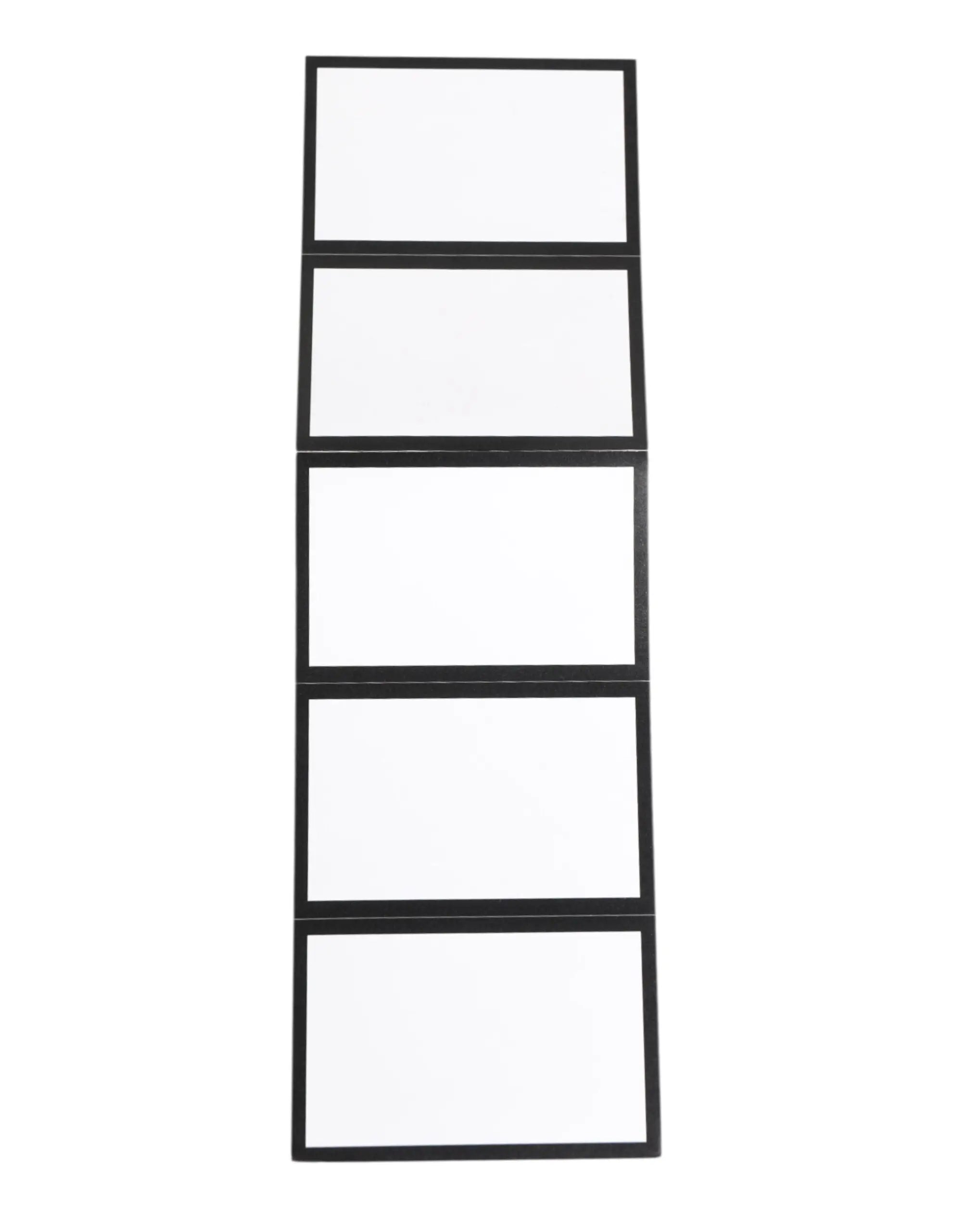 Miroir rectangulaire noir à cadre avec cinq panneaux réfléchissants verticaux pour holder carte postale dolce & gabbana multicolore imprimé léopard