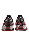 Baskets basses pour homme dolce & gabbana multicolores avec semelles épaisses et lacets noirs balenciaga triple s rouge et argent