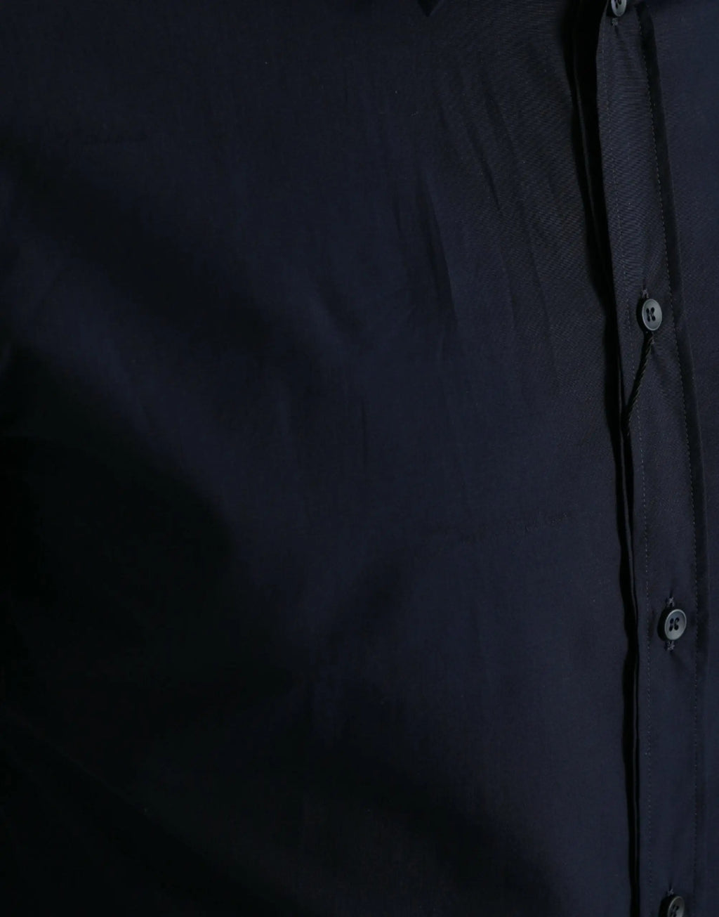 Chemise habillée dolce gabbana bleu marine slim fit avec texture subtile et boutons assortis