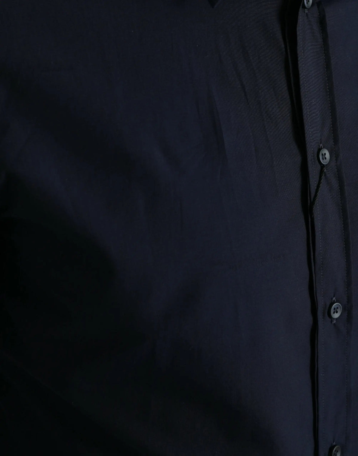 Chemise habillée dolce gabbana bleu marine slim fit avec texture subtile et boutons assortis