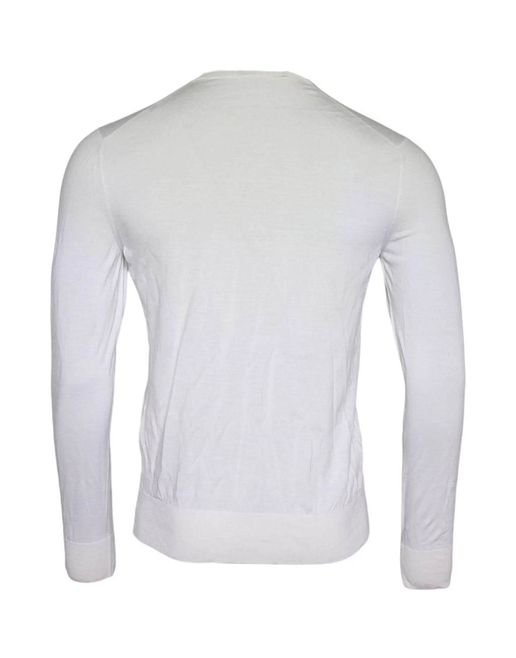 Dolce & gabbana pull en laine blanc cassé pour homme col roulé manches longues avec poignets côtelés