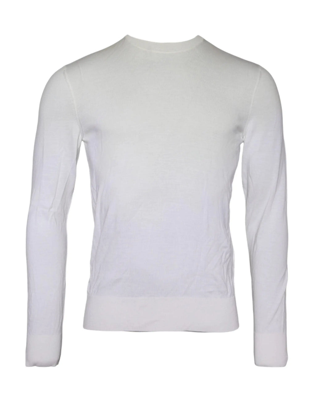 Pull en laine dolce & gabbana off white col roulé manches longues couleur écru