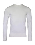 Dolce gabbana pull en laine blanc cassé à col roulé manches longues en tricot pour homme