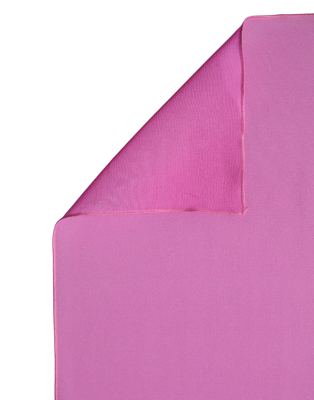 Dolce & gabbana foulard en soie rose vibrant avec texture légèrement texturée et bords cousus, 200cm x 64cm